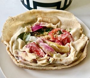 Falafel sandwich at Falafel Frayha - Al Barsha in Dubai