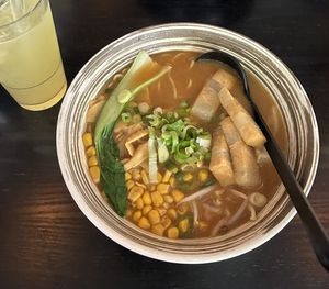 Misi ramen and yuzu lemonade   at Hako Ramen in Munich