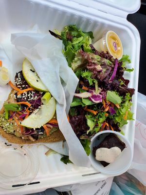  at Healthy Sins Vegan Cafe in Lockport