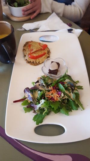 Lunch special at Healthy Sins Vegan Cafe in Lockport