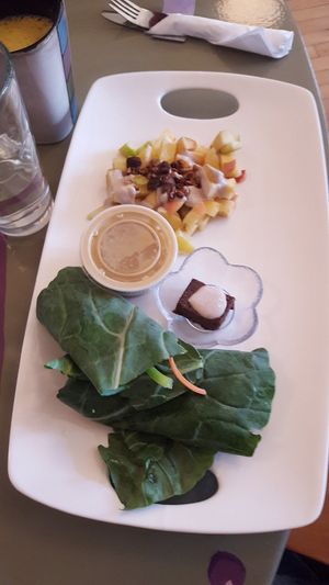 Lunch special at Healthy Sins Vegan Cafe in Lockport