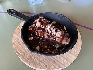 Almond Butter Pie - WOW! at Healthy Sins Vegan Cafe in Lockport