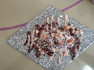 The kitchen sink pie at Healthy Sins Vegan Cafe in Lockport