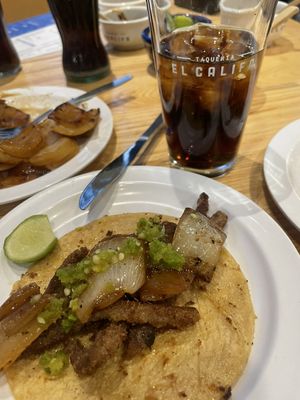 Milanesa irreal (seitan)  at Taqueria El Califa in Queretaro