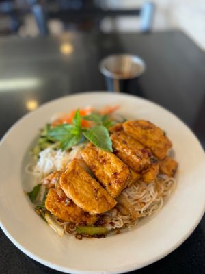 Lemongrass tofu vermicelli  at Pho Vina in Anaheim