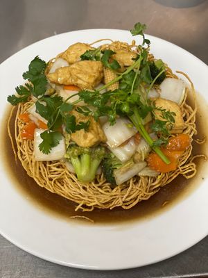 Tofu crispy chow mein  at Pho Vina in Anaheim