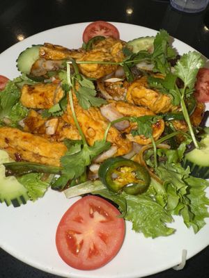 lemongrass tofu salad with jalapeños   at Pho Vina in Anaheim