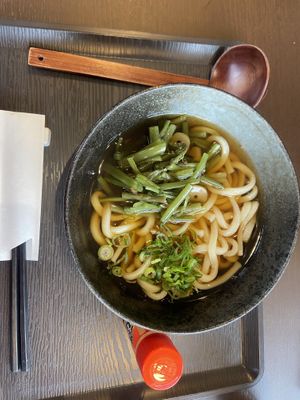 Vegan sansai udon   at Hanamizuki Shirakawa in Shirakawa