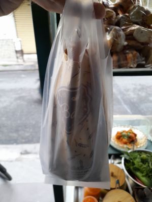 My take away packaging at La Bonte Bánh Mi Chay in Ho Chi Minh City