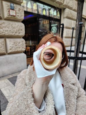  at Chimney Cake Shop in Budapest