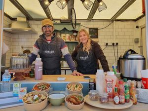 The owners! at Soulful Bowl in Wiltshire