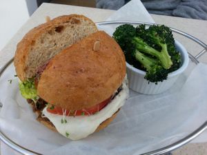 sandwich from old menu 2014 at M Cafe de Chaya in West Los Angeles