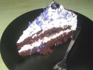 Chocolate cake at Nova Krova in Krakow