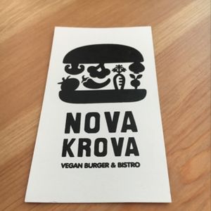 business card  at Nova Krova in Krakow