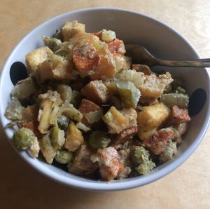 Salad at Nova Krova in Krakow