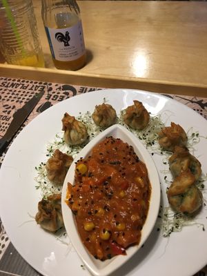 Spinach Dumplings with Sweet & Sour  at Nova Krova in Krakow