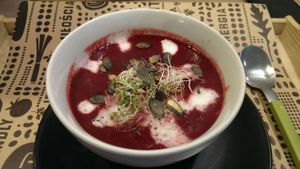 Beat soup  at Nova Krova in Krakow