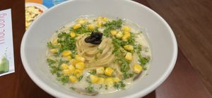 vegan carbonara at ZERA 7 Chay in Hanoi