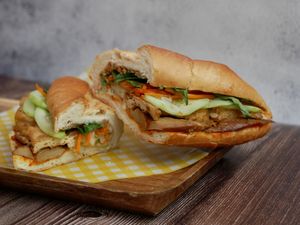 mushroom banh mi at ZERA 7 Chay in Hanoi