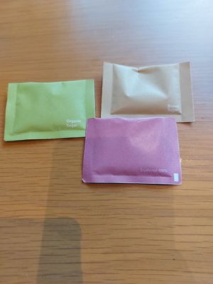 Different sweeteners at Kōsa - コウサ in Kyoto