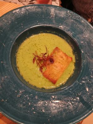 Pea soup at Casa Nova in Newcastle