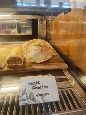 Curried veg flavour, all real whole veg filling at The Bay Gourmet in Venus Bay