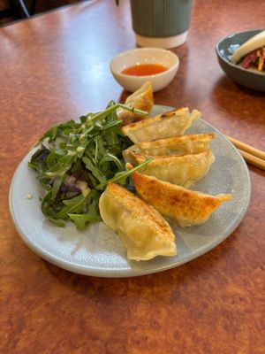 Vegan Gyozas  at The Green Wave  in San Vicente De La Barquera