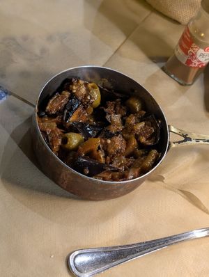caponata at Osteria Sciapò in Palermo