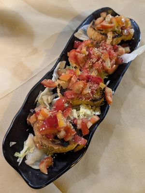 bruschetta at Osteria Sciapò in Palermo