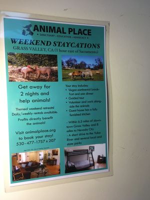 Even vegan vacation options at Animal Place's Vegan Republic in Berkeley