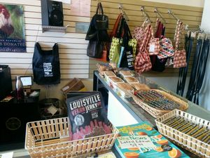 Check out counter at Animal Place's Vegan Republic in Berkeley