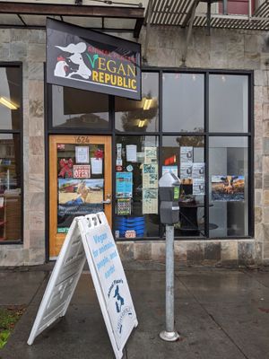 storefront at Animal Place's Vegan Republic in Berkeley