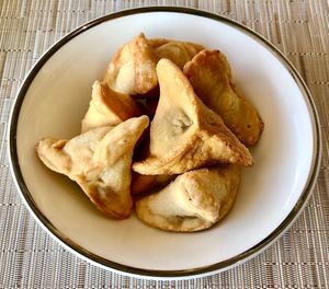 Spinach fatayer at Sahha in Abu Dhabi