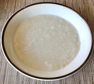 Congee at Sahha in Abu Dhabi