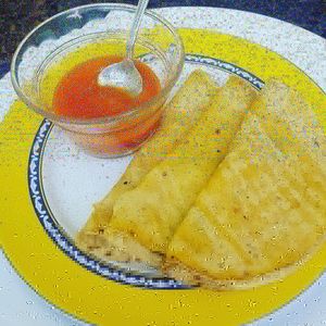 Quesadilla at Lo Que Hay Cafe in Merida