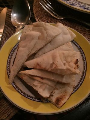 Pita bread ( came with hummus ) at Lo Que Hay Cafe in Merida