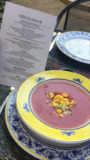 Gazpacho  at Lo Que Hay Cafe in Merida