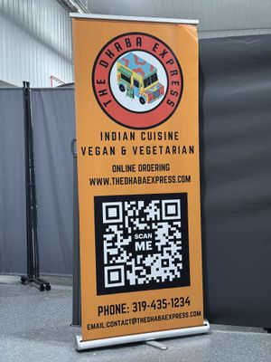 Scan the code  at The Dhaba Express in Tiffin