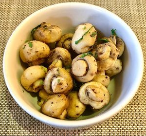 Sautéed mushrooms  at Printania in Abu Dhabi
