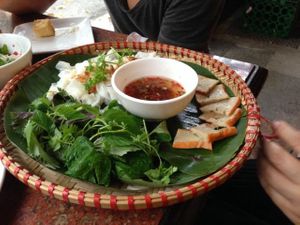 Banh Cuon Cha at Nha Hang Chay Thien Phat - Old Quarter in Hanoi