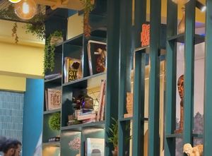 Interior at EarthBuns in Mumbai