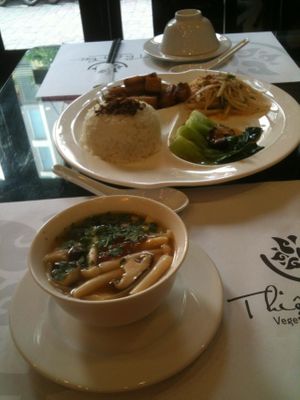 Set menu, 80.000 VND at Nha Hang Chay Thien Phat in Hanoi