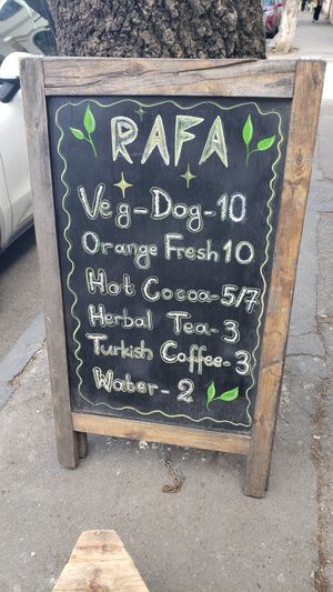 Menu at Rafa-veg-dog🌱  in Tbilisi
