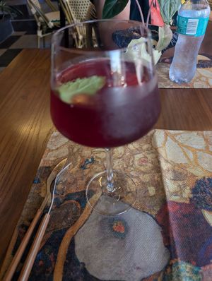 Pomegranate juice at Pure Earth Botanicals in Cape Town