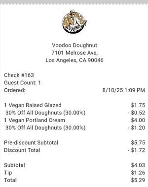  at Voodoo Doughnut in Los Angeles