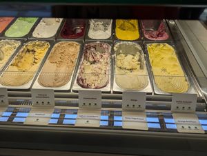 Vegane Eis Auswahl at Eisgarten in Jena
