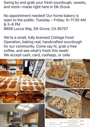 Hours  at Heritage Rise Sourdough in Elk Grove