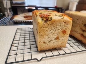 Gluten-Free Vegan Jalapeno Cheddar & Pesto Parmesan Sandwich Loaves 🥪 (All Vegan Cheeses) at Heritage Rise Sourdough in Elk Grove
