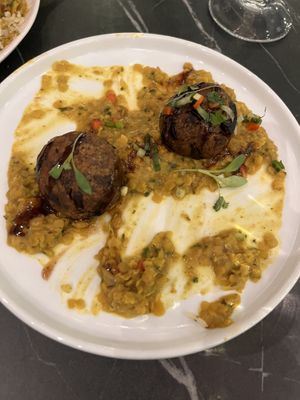 Aubergine balls lovely   at The Calabash Tree in Sunderland