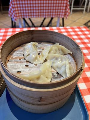 vegetable dumplings  at Cmočkarna - Dumpling Lady in Ljubljana